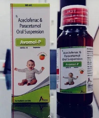 Aceclofenac 50 mg, Paracetamol 125 mg Syrup