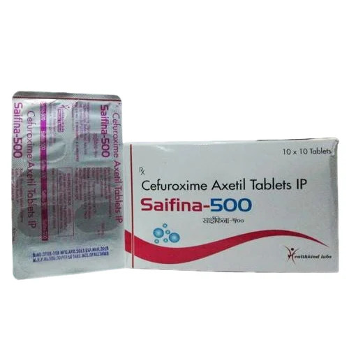 Cefuroxime Axetil - 500 Mg Tablets | Medicine Grade, Requires Prescription, Suitable for Hospitals and Clinics, Store in Cool and Dry Place
