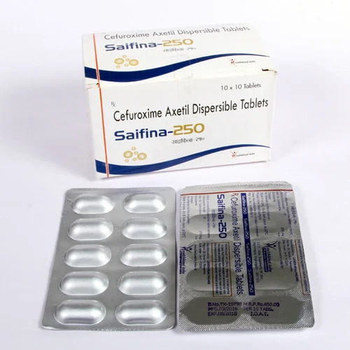 Cefuroxime Axetil Dispersible Tablets - Pharmaceutical Grade, Prescription Required for Hospital and Clinic Use, Store in Cool and Dry Place