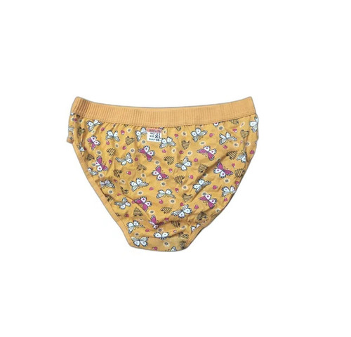Cotton Blend Bikinis - Mid-Rise Printed Beige Panties | Breathable Skin-Friendly Easy to Wash