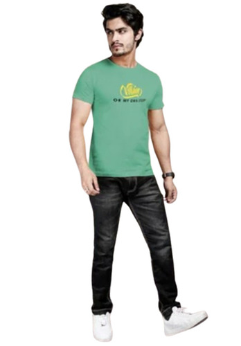 Men's Cotton Printed T-Shirt - Size L XL XXL XXXL | Round Neck Half Sleeves Casual Fit
