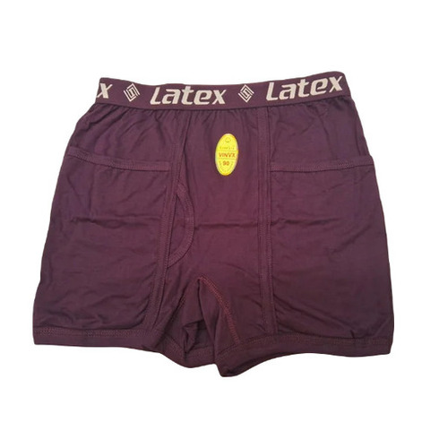 Mens Cotton Purple Trunk - 90 cm, Regular Fit | Breathable, Skin-Friendly, Easy to Wash, Fade and Wrinkle Resistant