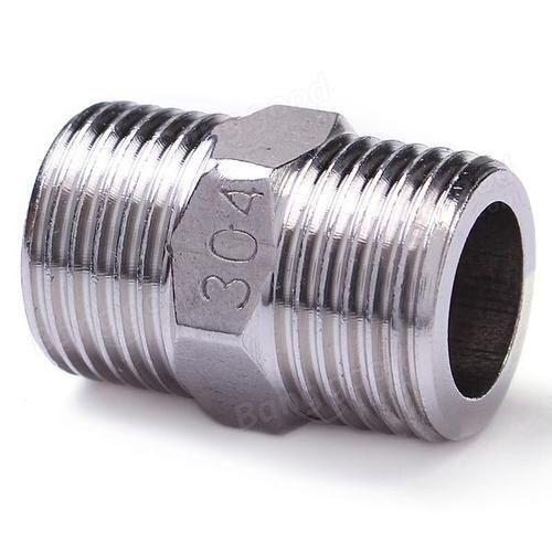 304 Grade Polished Finished Stainless Steel Hex Nipple