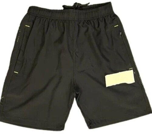 Black Mens Ns Lycra Sports Short