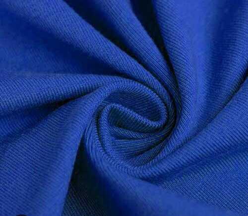 Knitted Hosiery Fabrics - Woven, Light Weight, Breathable, Stain Resistant | Attractive Blue, Plain Pattern, Washable, 100% Purity