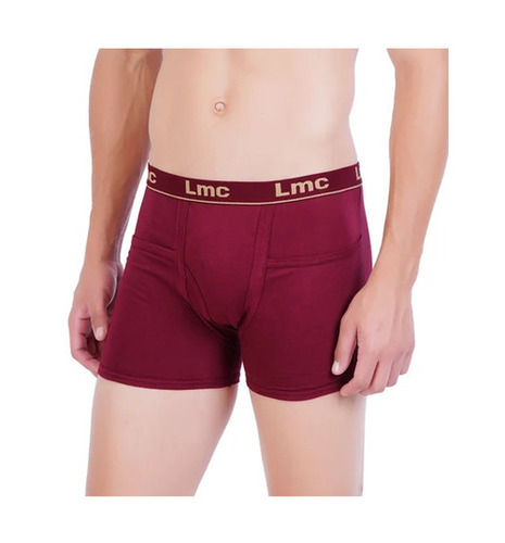 Daily Wear Regular Fit Skin-Friendly Plain Cotton Waistband Mens Trunk Underwear