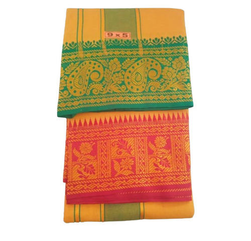 Multi Coloured Cotton Dhoti