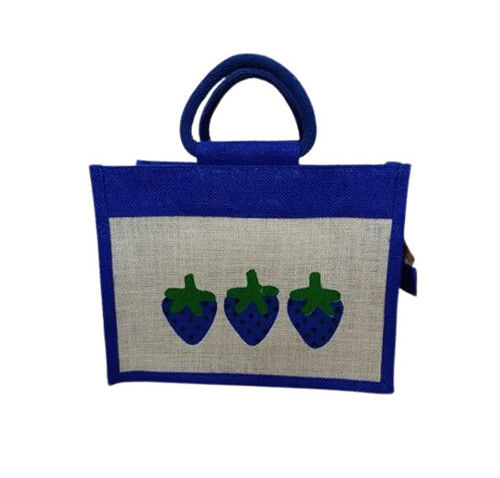 Rope Handle Jute Printed Gift Bag