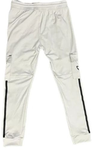 White Color Regular Fit Four Way Lycra Cargo Pant For Casual Wear