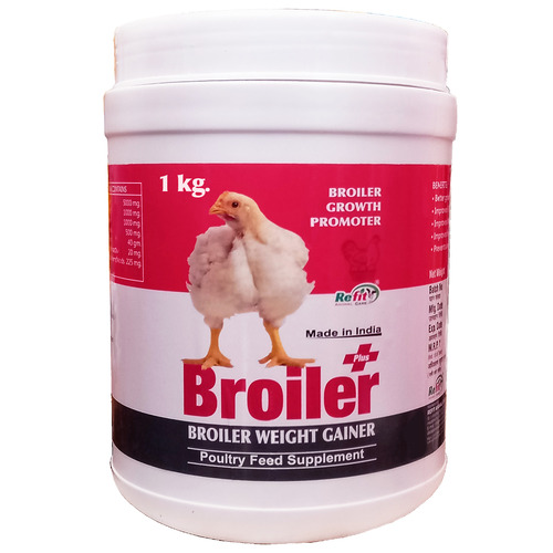 Broiler Weight Gainer Broiler+ 1 Kg - 1 Kg | Increased Feed Absorption for Enhanced Broiler Chicken Weight Gain, 36 Months Shelf Life