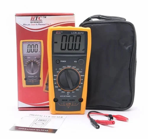 Digital LCR Meter - LCR-4070, 0.8% Resistance Accuracy | Industrial Use, Black & Blue Color