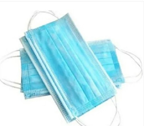 Disposable Face Mask - Elastic Ear Loop, Light Blue | Comfortable Fit for All Ages, Available in Various Sizes, Single Use