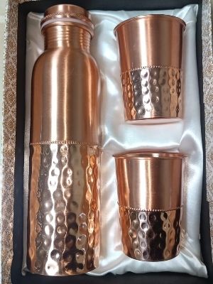 Easy To Clean Copper Water Bottle With Glass