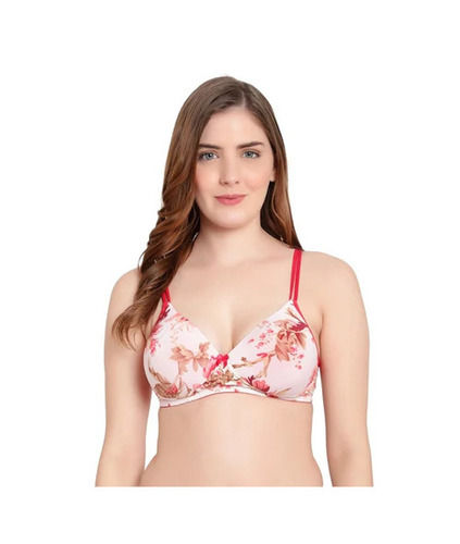 Floral Print Padded Bra