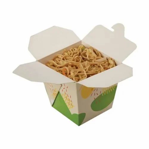 Food Packaging Boxes - Very Good Quality, Light Weight Square Design | Glossy Lamination, UV Offset Printing, Embossed Multicolor Finish