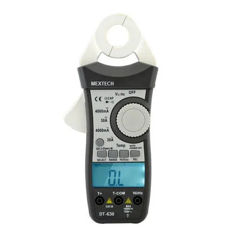 Handheld Digital Ac Dc Leakage Clamp Meter - Color: White