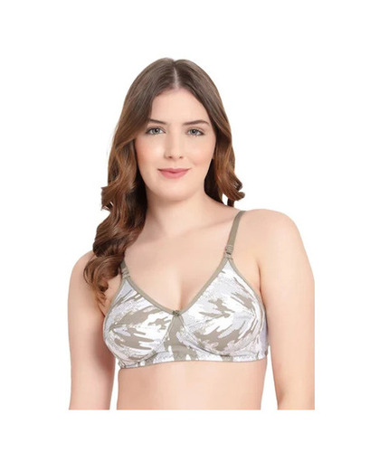 Hosiery Non-Padded T-Shirt Bra - 34B Regular Fit in Gray | Breathable, Skin-Friendly, Washable, Fade & Wrinkle Resistant, Low Back Design