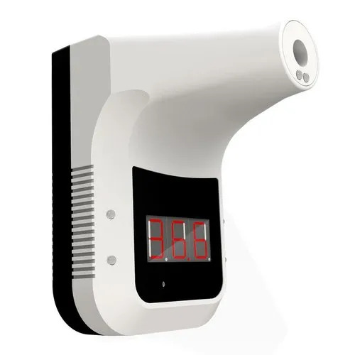 Infrared Wall Mount Thermometer - Color: White