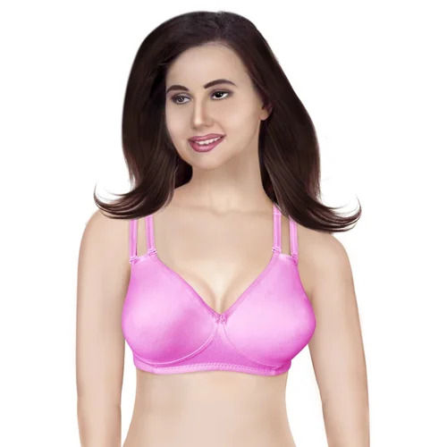 Daily Wear Skin-Friendly Regular Fit 3/4th Coverage Plain Hosiery Ladies Padded Bra