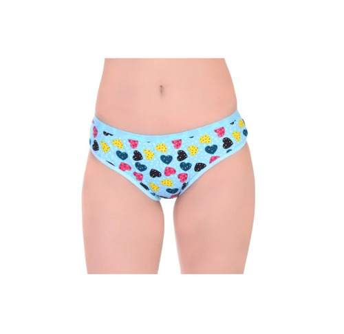 Daily Wear Regular Fit Skin Friendly Breathable Printed Hosiery Ladies Bikini Panties