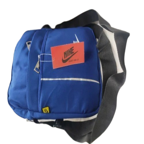 Men Sling Bag - Polyester Printed Design | Blue Color Stylish Sling Bag for Everyday Use