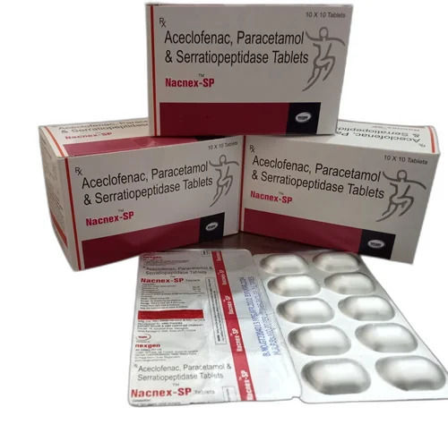 NACNEX - SP Aceclofenac Paracetamol Serratiopeptidase Tablets