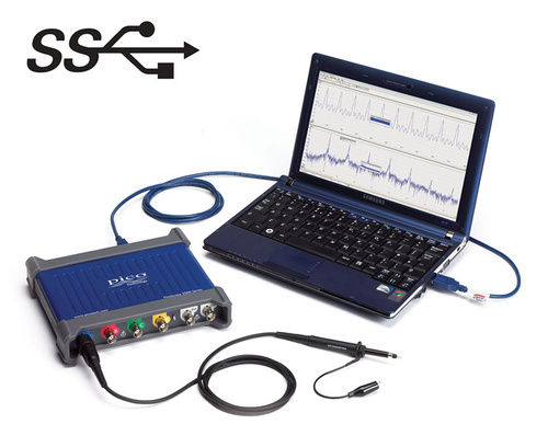 Small and Portable PicoScope 3000 Series USB-powered PC Oscilloscopes and Mixed Signal Oscilloscopes