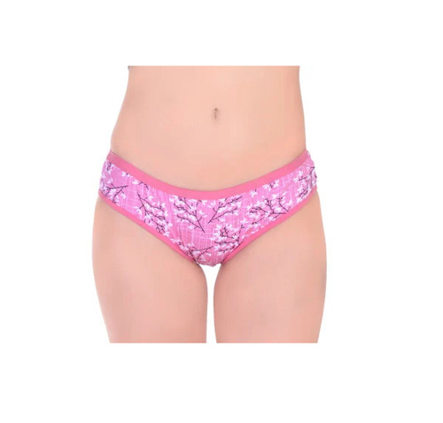 Pink Cotton Bikini Panties - Extra Small to 3XL, Mid-Rise Design | Breathable, Skin-Friendly, Fade and Wrinkle Resistant