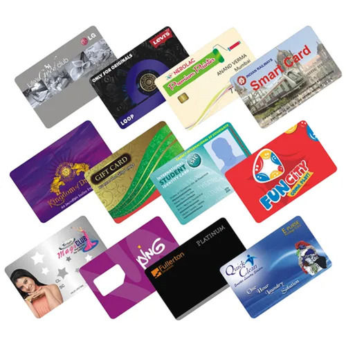 Rectangular Polished Pre Printed PVC Cards Size  Standard