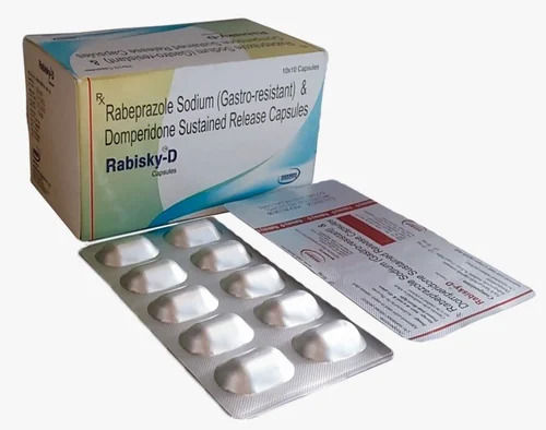 Rabeprazole Sodium Gastro Resistant And Domperidone Sustained Release Capsules