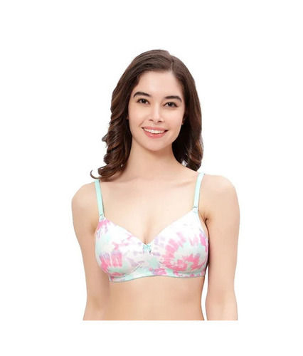 Party Wear Skin-Friendly Regular Fit 3/4th Coverage Plain Satin Ladies Padded Bra