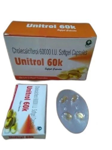 Unitrol 60k, Cholecalciferol 60000 IU Softgel Capsules