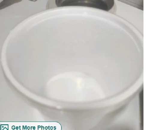 White Color Disposable Food Container - Paper Material, Various Sizes , Lightweight Design Ideal for Event and Party Supply
