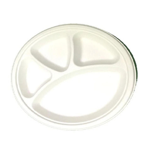 White Color Plain Round Shape Biodegradable Cp Plate