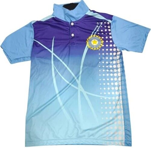 Multi Color Plain Pattern Polyester Boys Sports Jersey