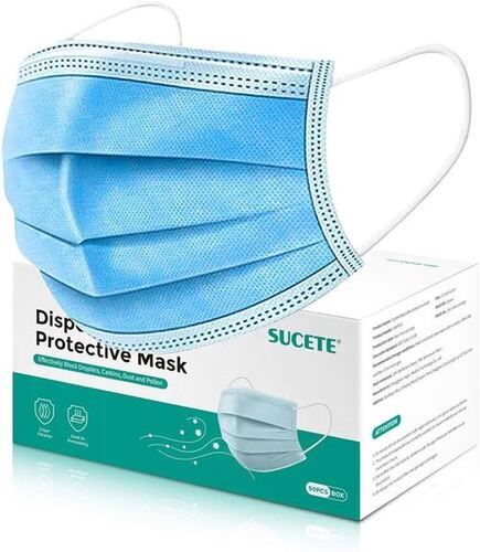 Disposable Three Ply Non Woven Face Mask