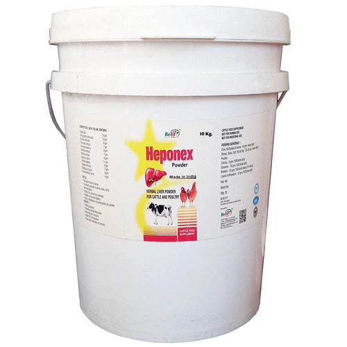 Herbal Liver Powder For Cattle and Poultry Heponex Powder 10 Kg