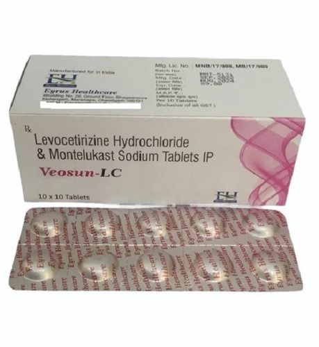 Levocetirizine Montelukast Tablets - Prescription-Grade Antihistamine and Antileukotriene | Suitable for Hospital and Clinic Use, Store in Cool and Dry Place