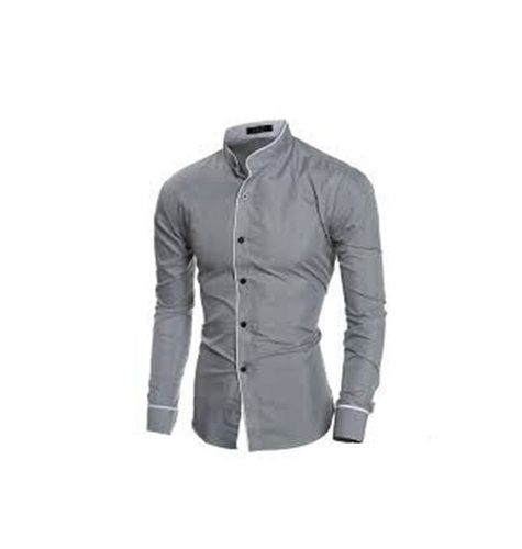 Formal Wear Regular Fit Full Sleeve Readymade Breathable Readymade Mens Plain Shirts