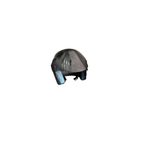 Black Plain Full Face Driving Helmet