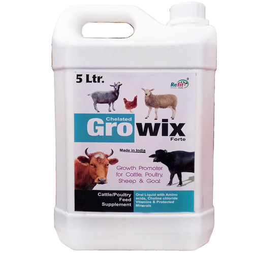 Growth Promoter For Cattle and Poultry Growix 5 Ltr