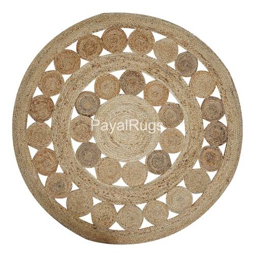 Hand Braided Jute Doormat Rug