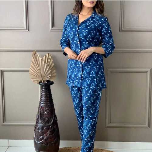 Ladies Fancy Printed Woolen Night Suit