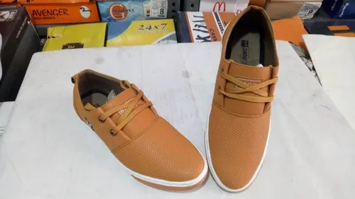 Men Casual Shoes - Genuine Leather Upper, Leather Lining, Low Heel, Brown | Casual Style for Autumn Comfort