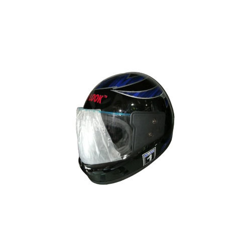 Plain Black Full Face Head Look Bike Helmet