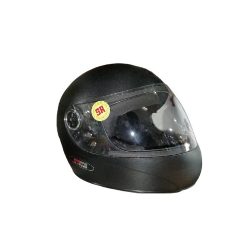 Plain Black Matt Finished Full Head Bike Helmet