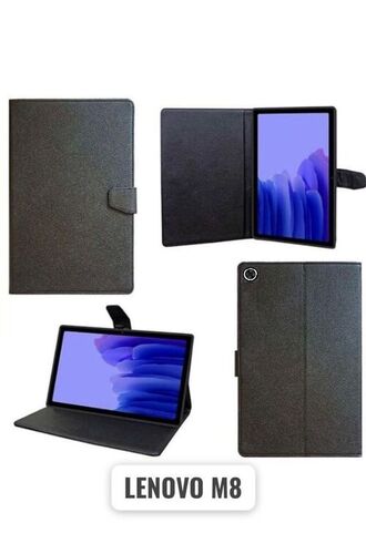 Leather Tablet Covers - Durable Plain Design with Flip Style Features Digital Printing and Back Use