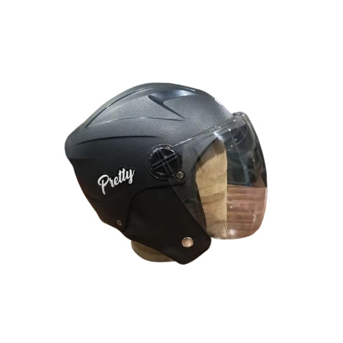 Rishab Pretty Plain Plastic Open Face Helmet