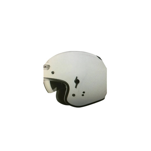 Half Face Motorcycle Helmet - Plastic Size S-XL White Color | Durable Lightweight Design Comfortable Padding Adjustable Chin Strap Impact-Resistant Shell Classic Appearance Ventilation for Airflow