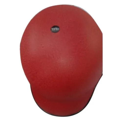 Plastic Red Open Face Bike Helmet - Lightweight Plastic, Size S-XL, Glossy Finish, Impact-Resistant, Comfortable Padding, Adjustable Chin Strap, Good Ventilation, Wide Field of Vision
